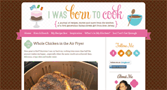 Desktop Screenshot of iwasborntocook.com